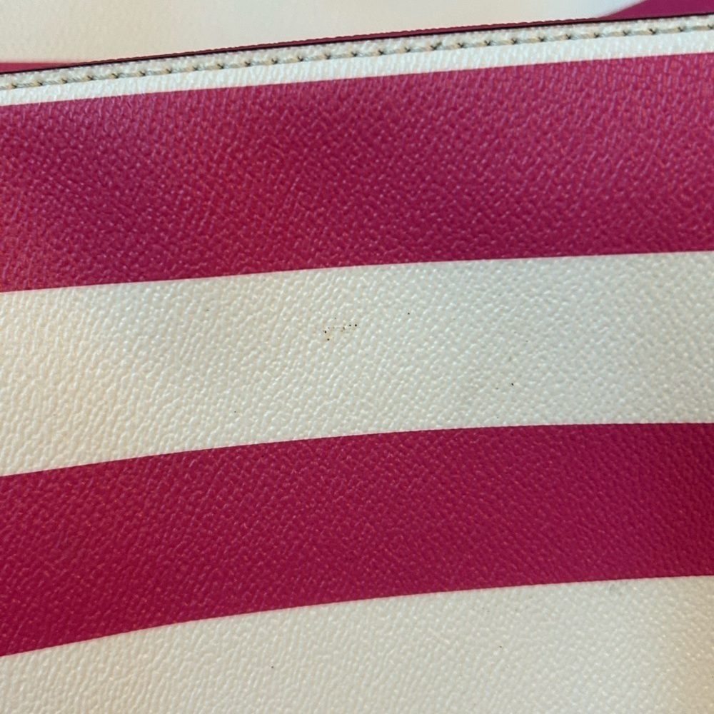 Kate Spade Pink and White Striped Tote Bag - Picture 15 of 16
